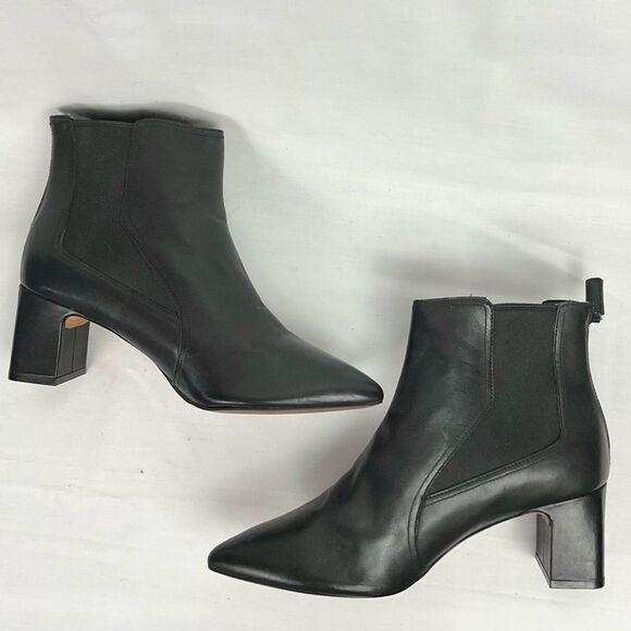 Cole Haan Etta Bootie Black Leather Chelsea Boots Sz 9 M Pointed Toe - Picture 8 of 8